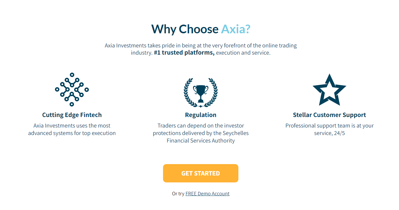 Axia Investments main features