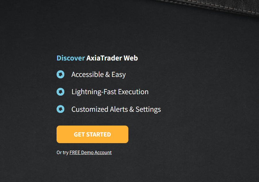 AxiaTrader Web features