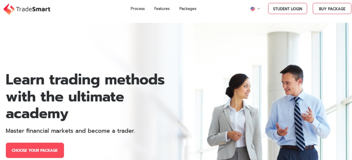 TradeSmart Academy homepage