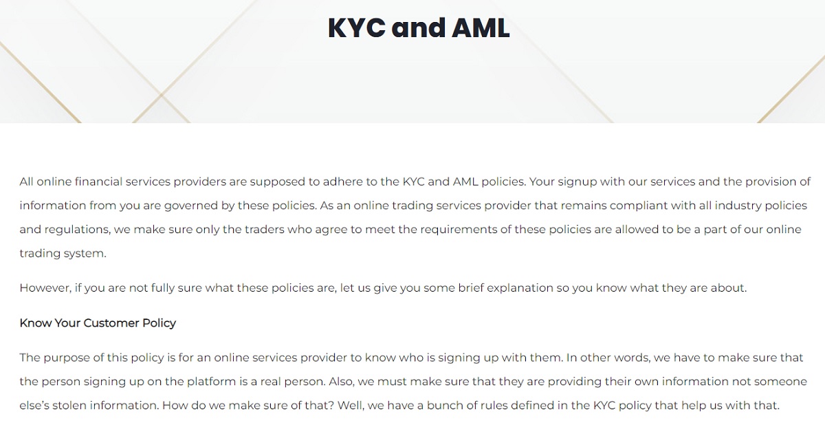 TradeVision365 KYC and AML