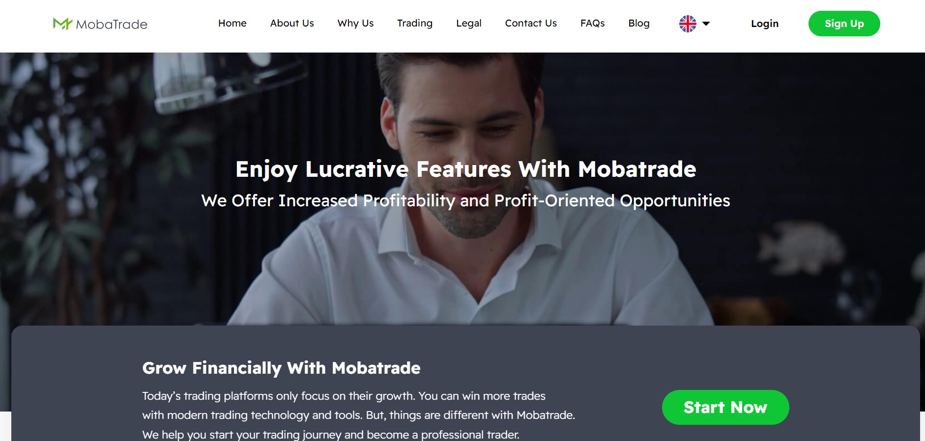 Mobatrade website