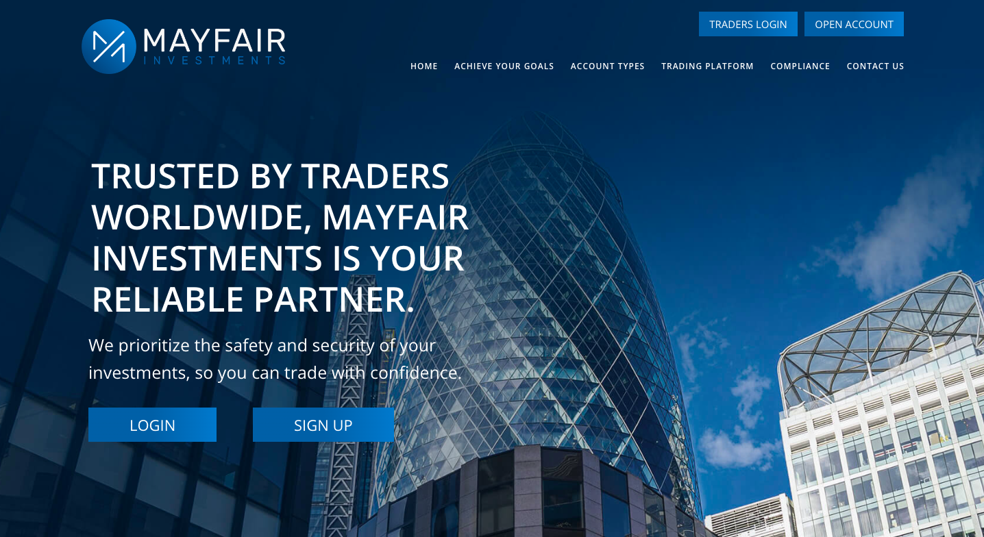 MayfairInvestments trading platform