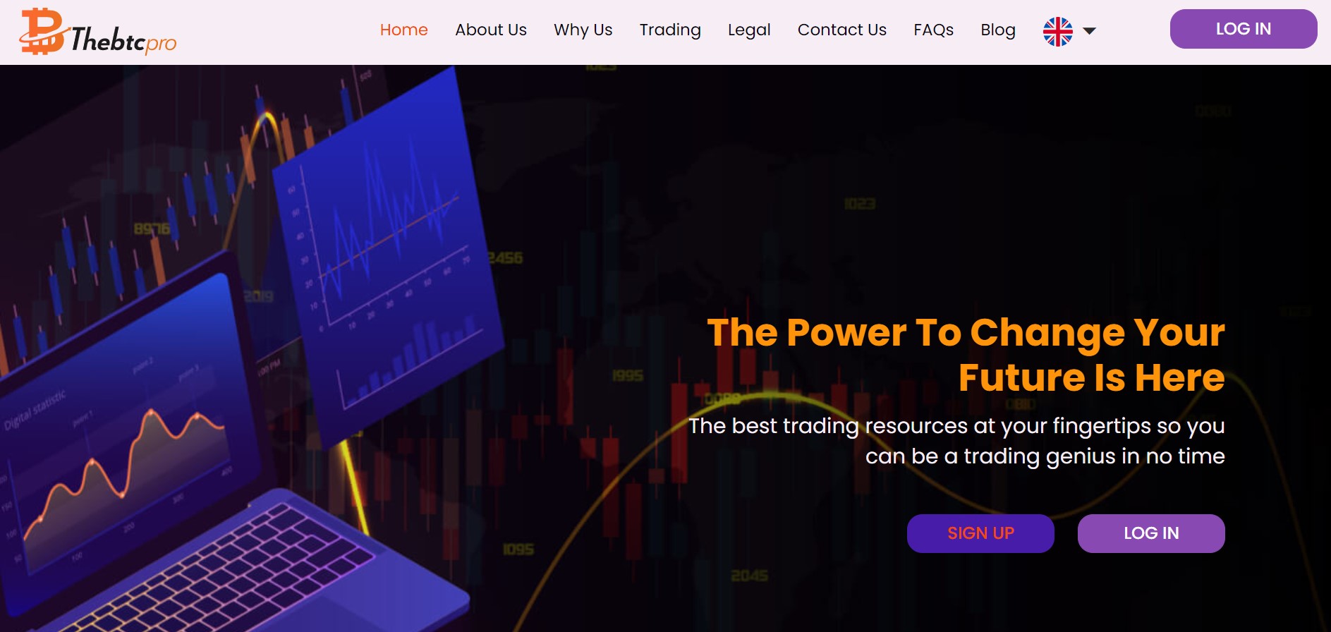 The BTC Pro website