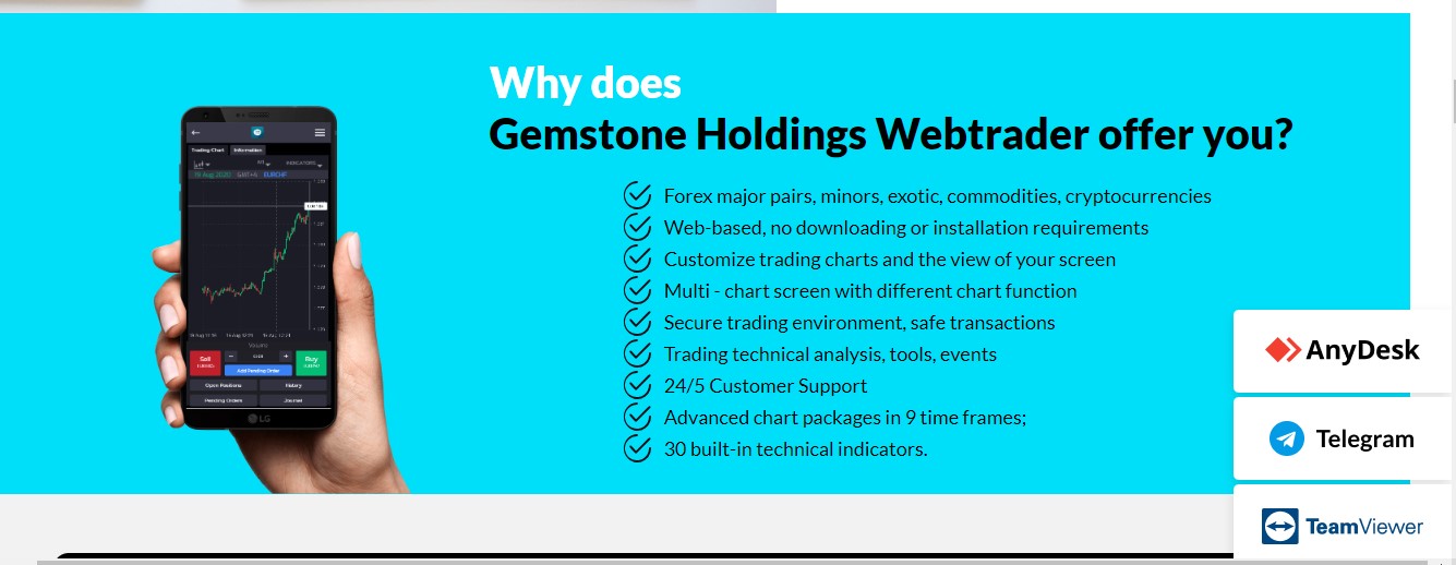 Gemstone Holdings Trading Platform